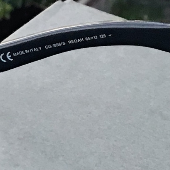 Gucci Aviator Sunglasses in Dark Ruthenium Gray Polarized 1856/S Made in Italy - Picture 14 of 16